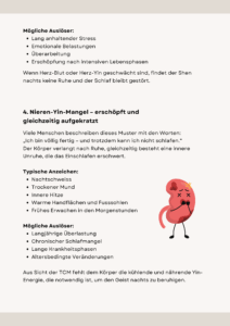 Nieren-Yin-Mangel aus Sicht der TCM bei Schlafstörungen und innerer Unruhe