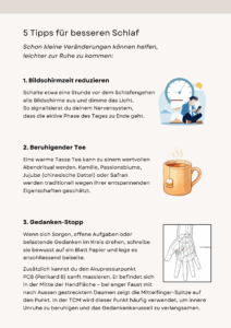 Fünf TCM-Tipps für besseren Schlaf und mehr Entspannung am Abend